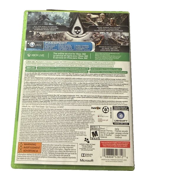 Assassins Creed IV 4 Black Flag Target Edition Xbox 360! - Picture 2 of 7